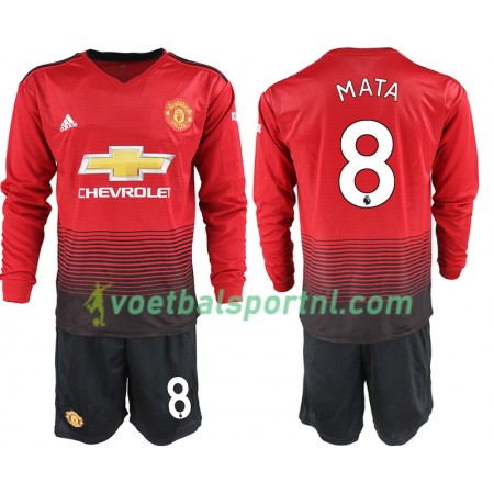 Manchester United MATA 8 Kind Thuis Tenue 2018-19 L/S